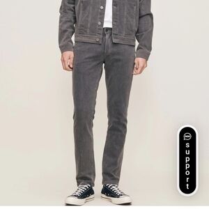 DL1961 Nick Gray Slim Fit  Denim  In Weathered Gray New 34x34